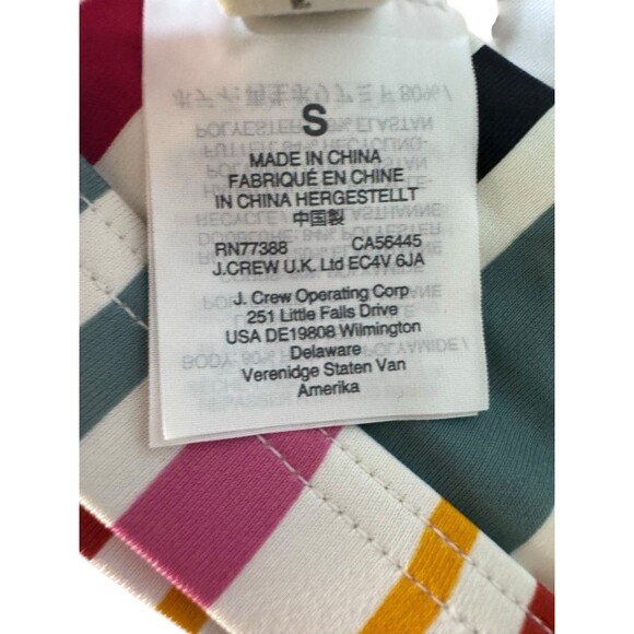 Madewell Second Wave Striped Pullover Bikini Top Size S Fast Shipping - Picture 10 of 10